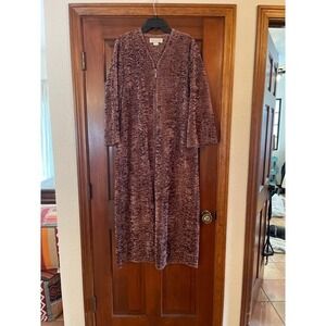 DIAMOND TEA LONG CHENILLE HOUSE COAT